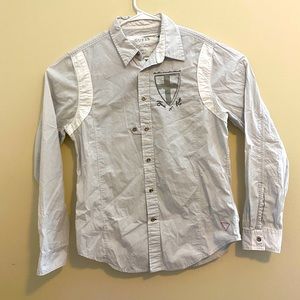 Guess Mens Size Medium Button Down White Shirt